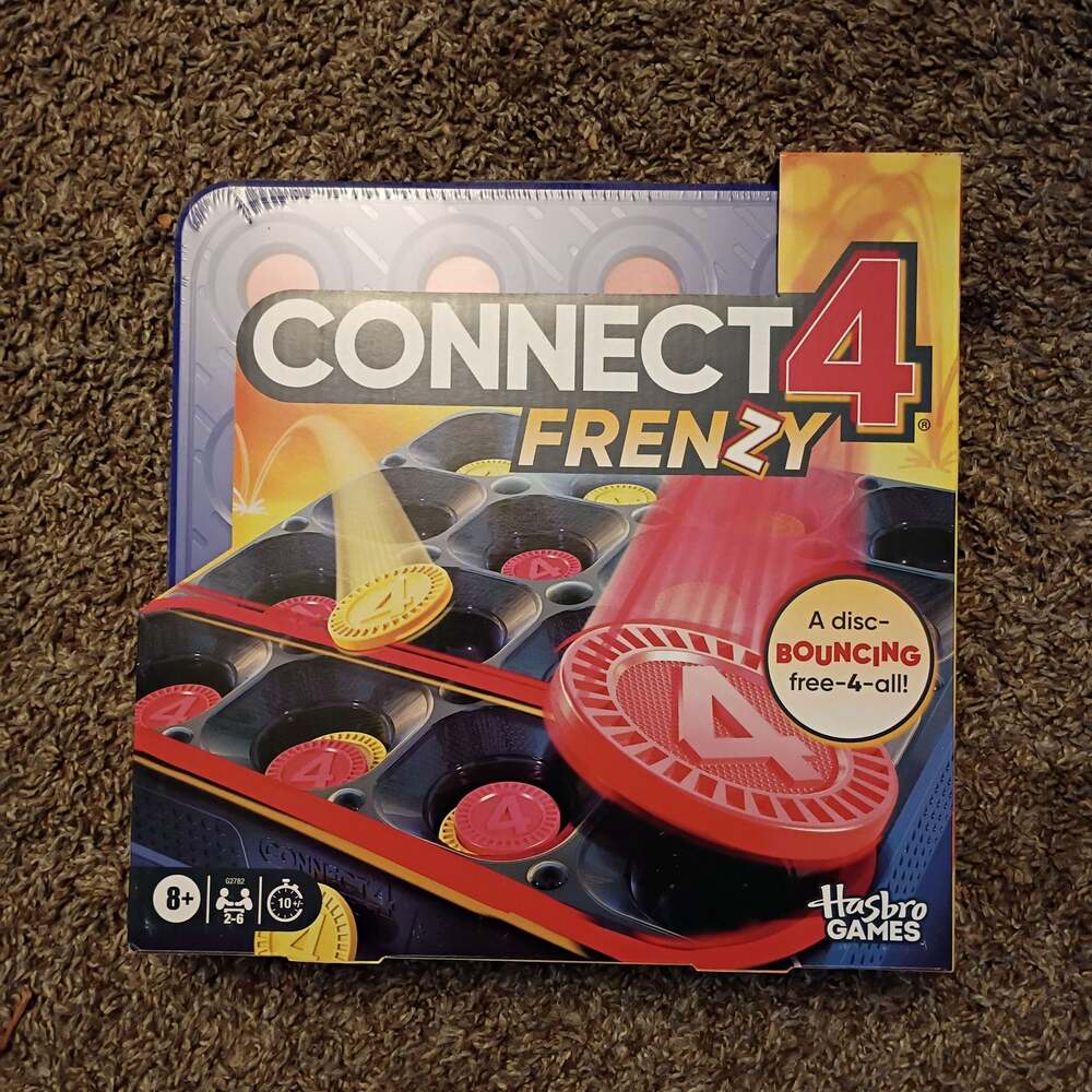 Connect 4 Frenzy Game, Bounce Discs 4 The Win, Family Party Game